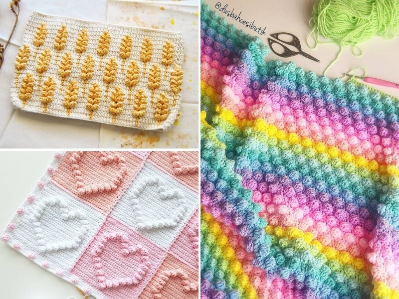 baby puff stitch pattern