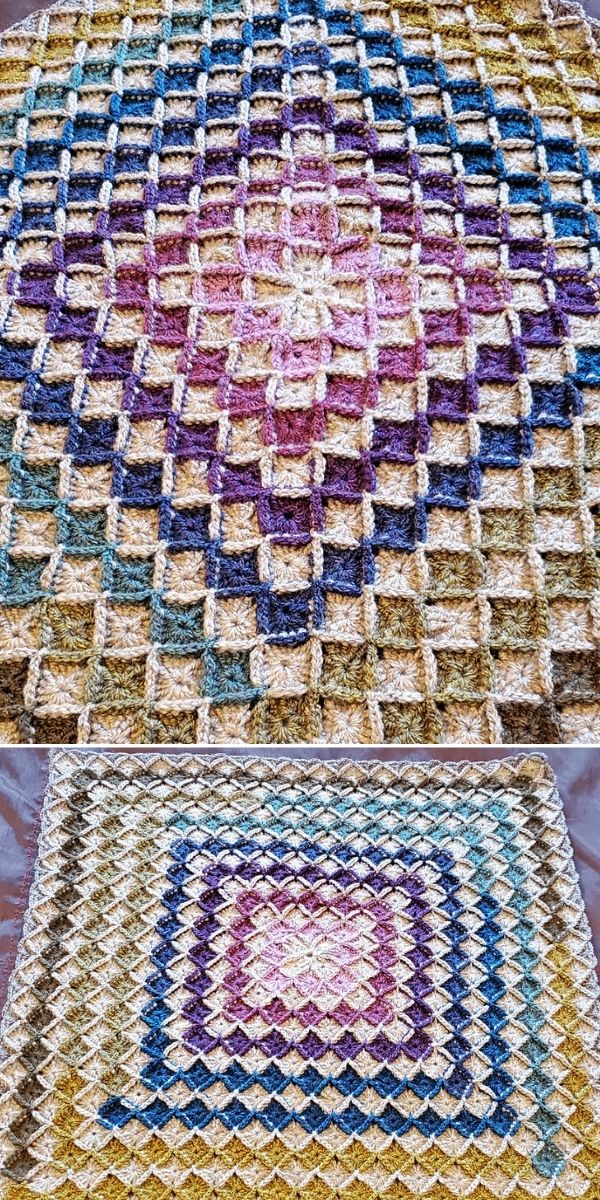 Scrap Buster CAL: Free Granny Crochet Blanket Pattern - Annie Design Crochet