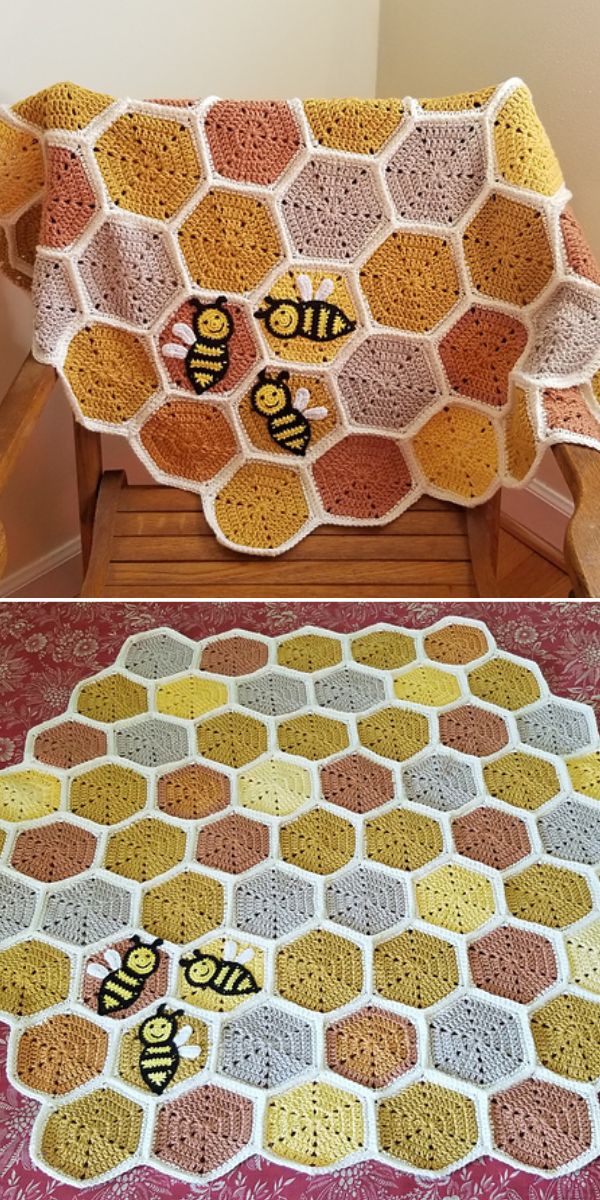  Honeycomb Baby Blanket
