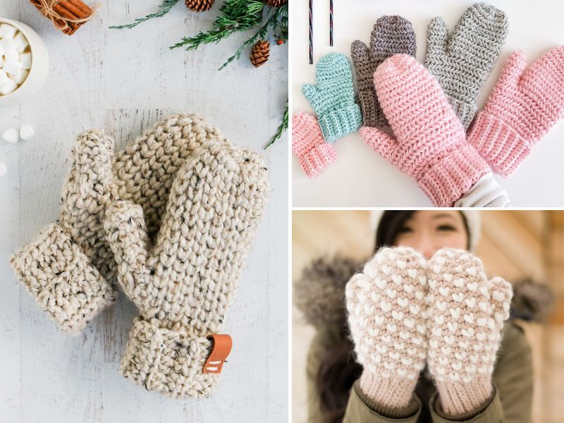 Free crochet mitten patterns.